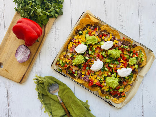 Loaded Vegeterian Taco Nachos