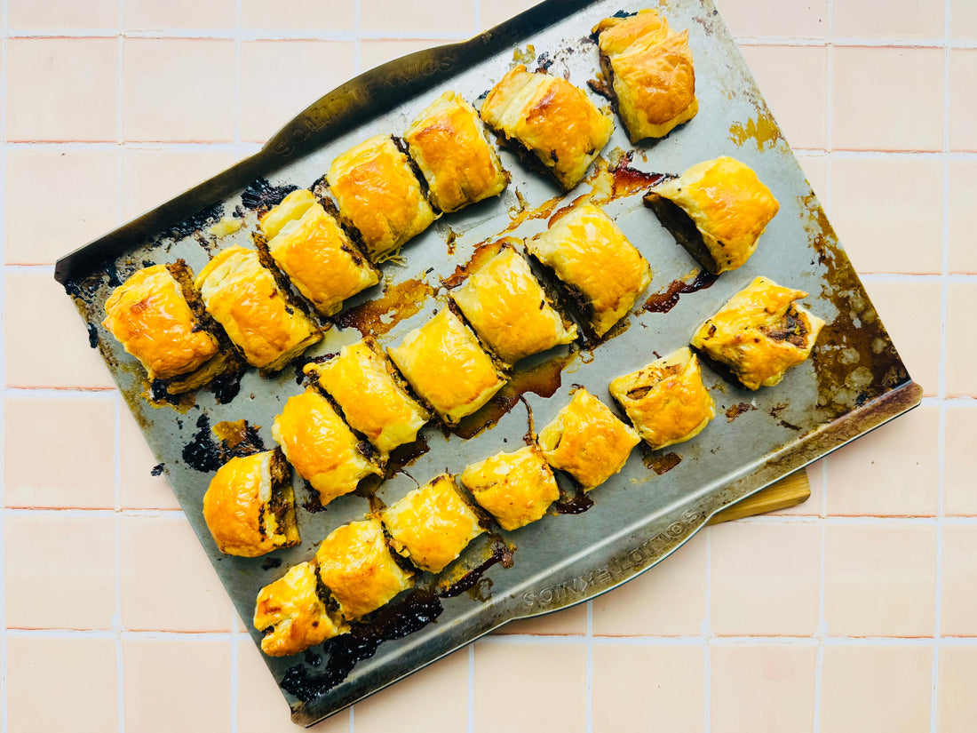 Healthy Bolognese style Sausage rolls