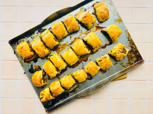 Healthy Bolognese style Sausage rolls