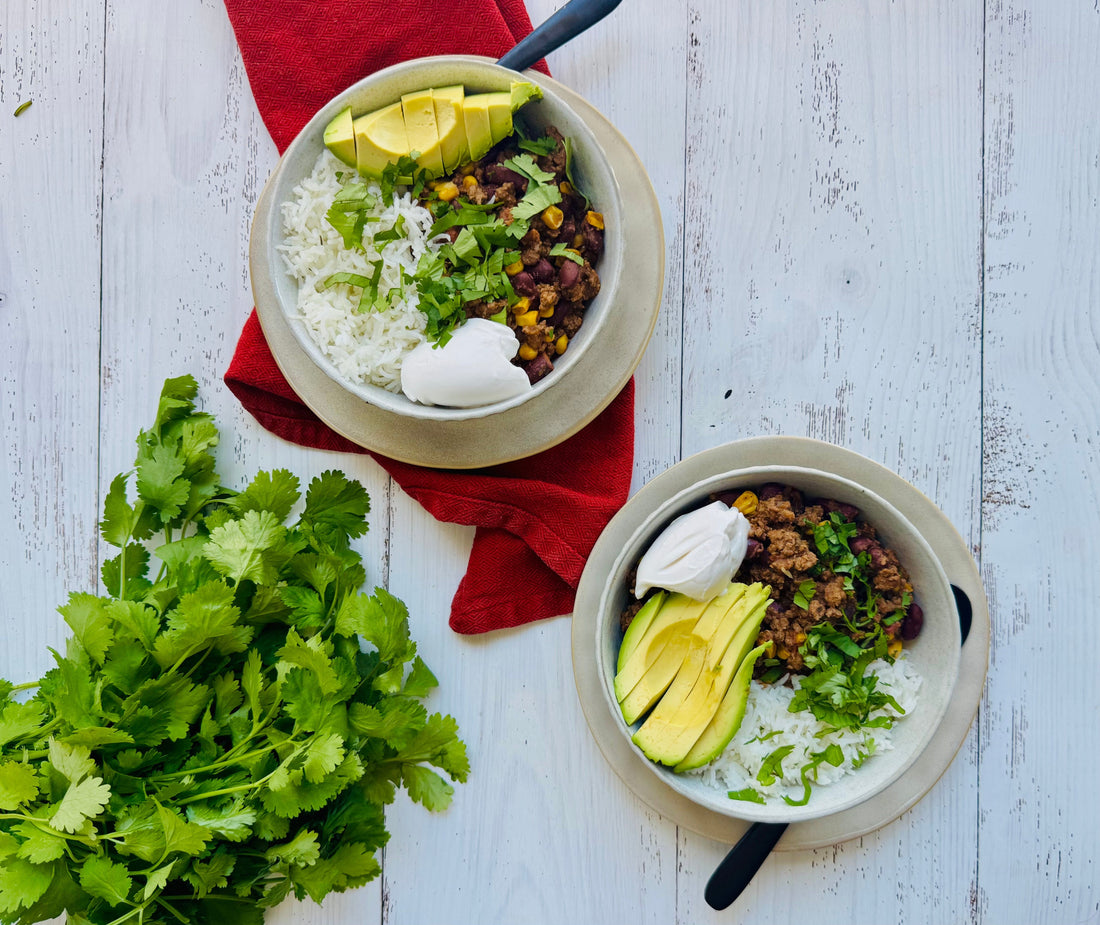 Mexican Bolognese Beef Bowls