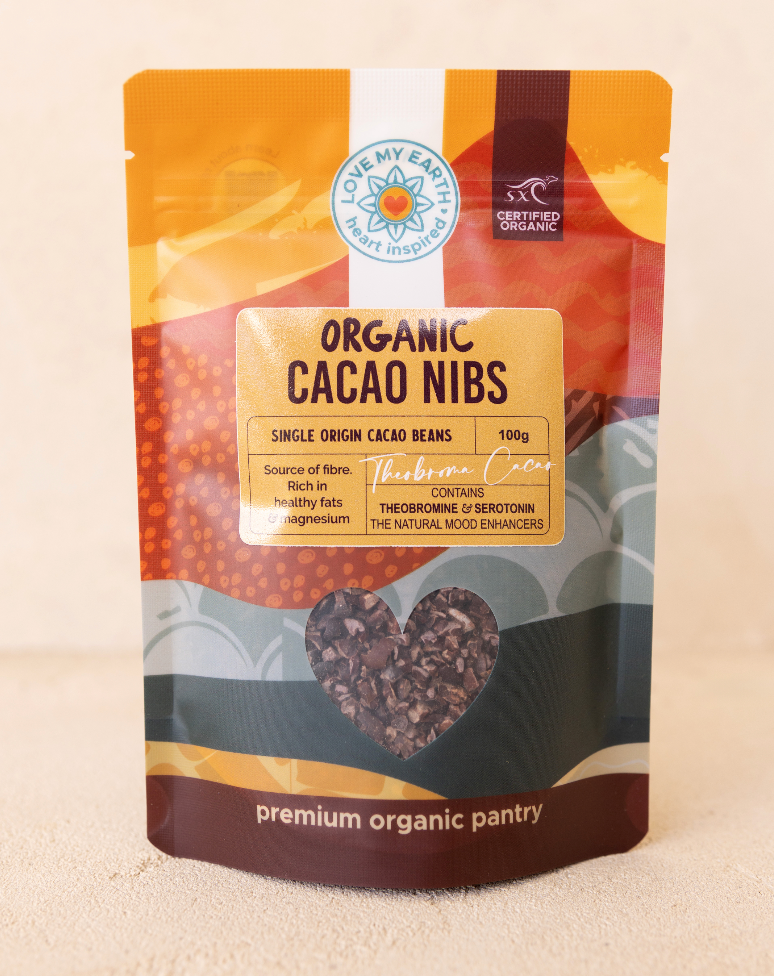 Organic Cacao Nibs 100g Love My Earth