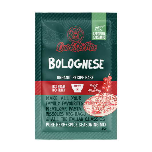 Bolognese Quick Stix Mix 45g - Organic recipe base & seasoning