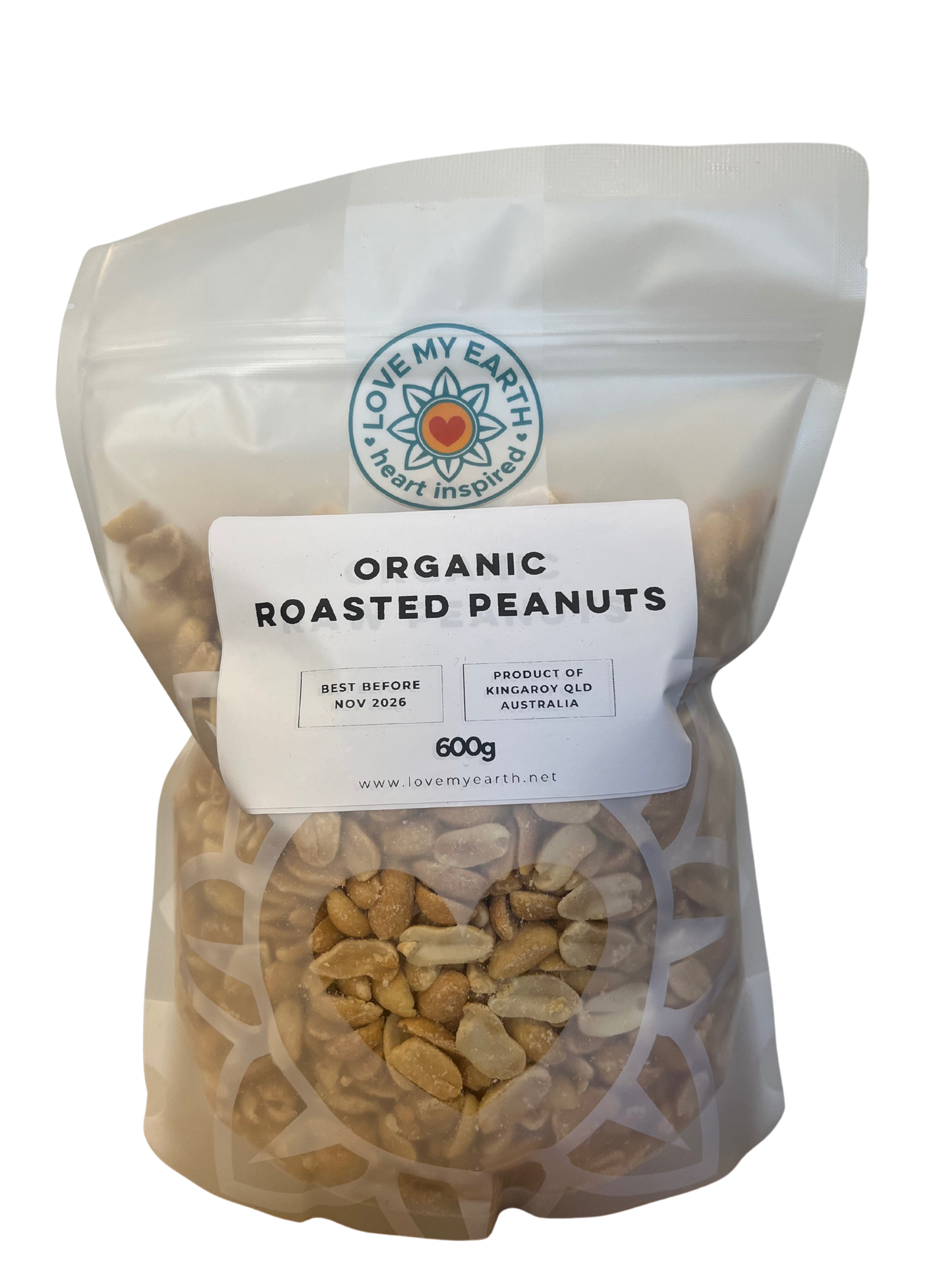Organic Roasted Peanuts 600g