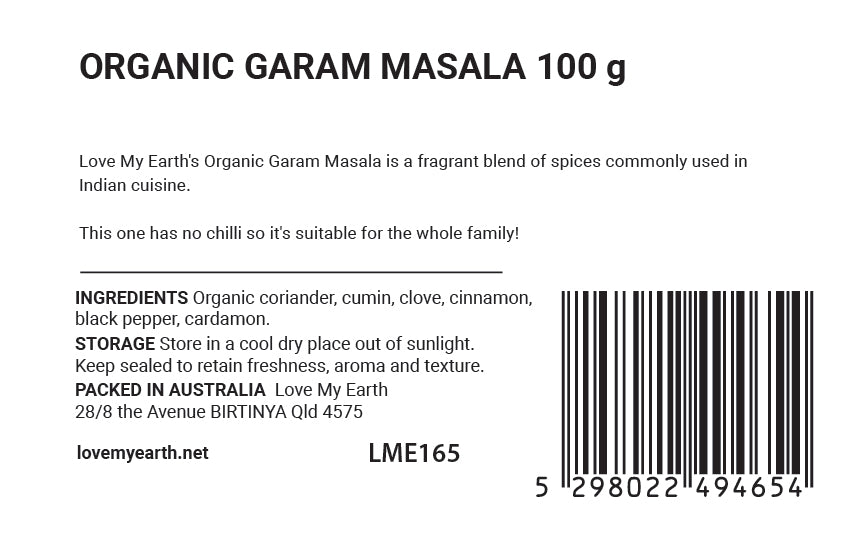 Organic Garam Masala 100g