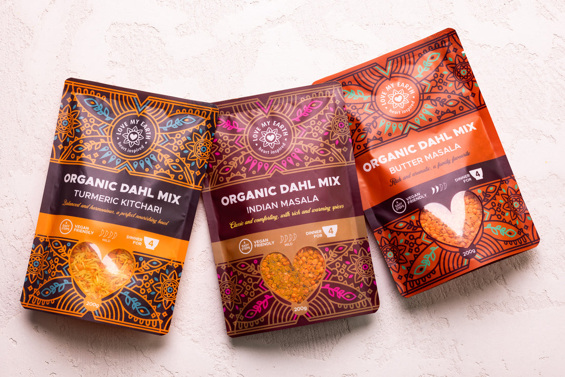 Introducing Our New Heart Inspired Dahl and Rice Mixes!