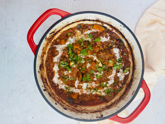 Slow cooked Beef Bombay Dahl