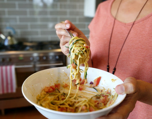 Tandoori Cashew Sauce with Zuchini Noodles