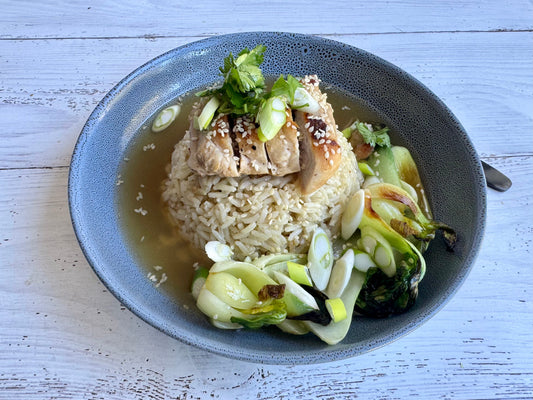 Coconut Lime & Ginger Chicken Bone Broth Rice Bowl