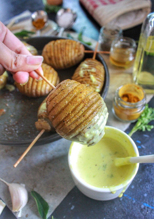 Love My Earth Recipe, Hasselback Potatoes