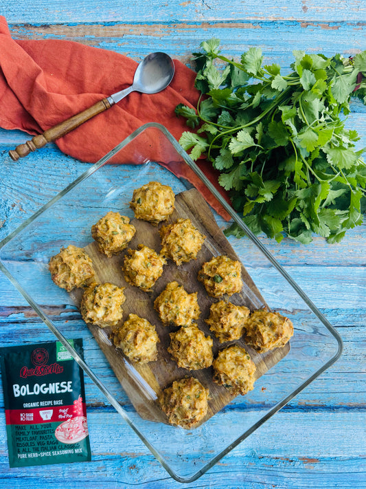 Chicken Bolognese meatballs