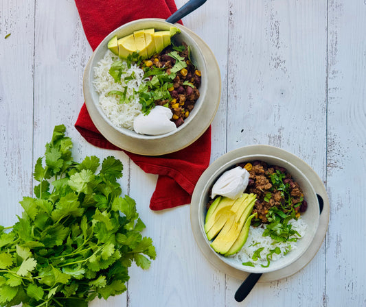 Mexican Bolognese Beef Bowls