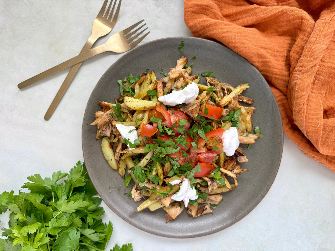 Loaded Air Fryer Hot Chips with Brisket Chicken: Certified Organic, No Refined Sugar