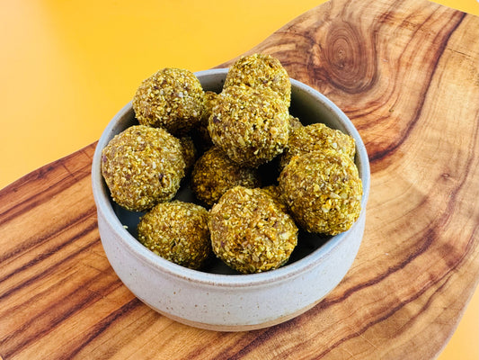 Spiced Golden Turmeric Latte Bliss Balls