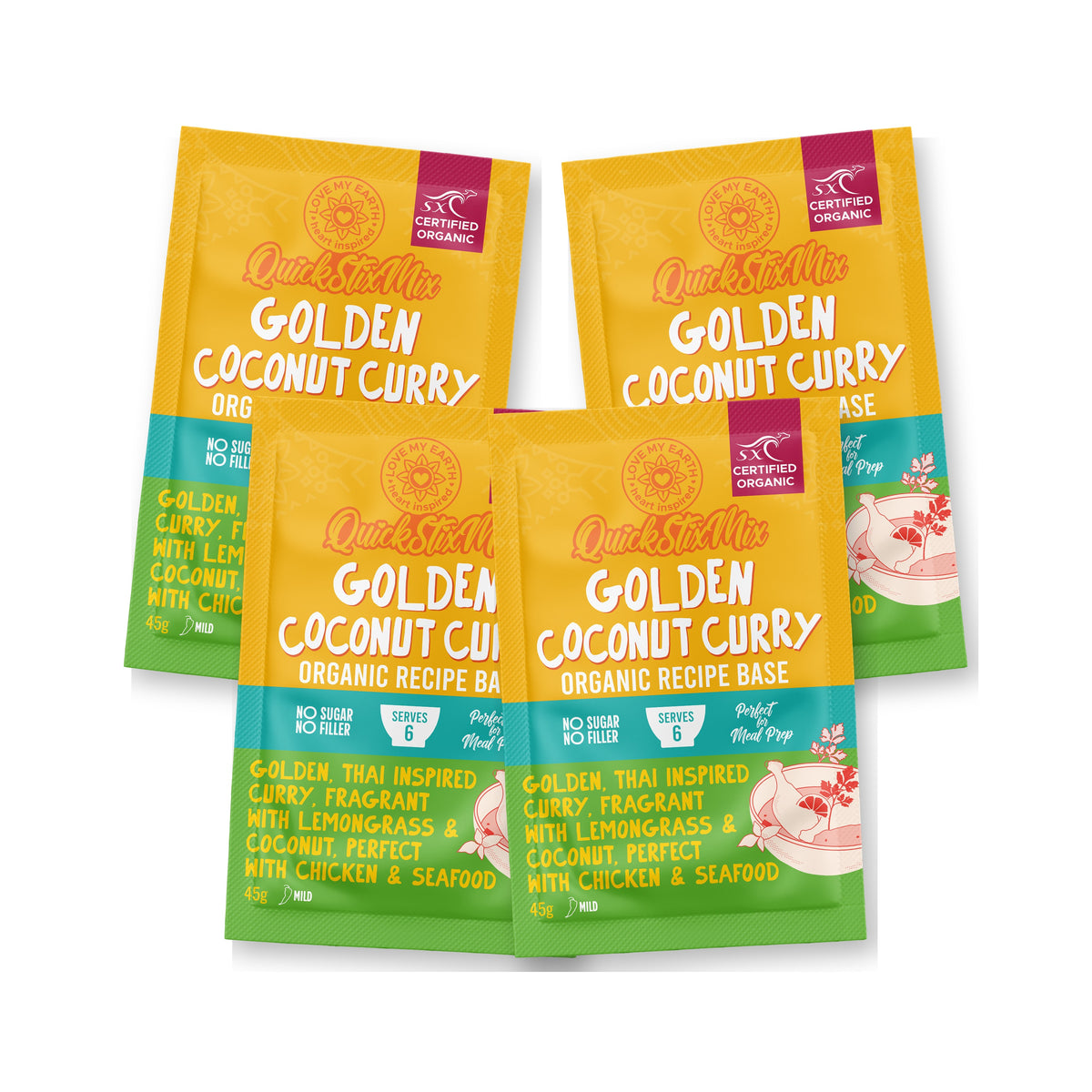 Golden Coconut Curry 4 Pack