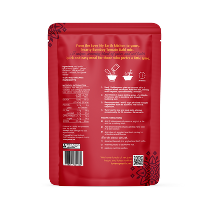 Organic Dahl Mix BOMBAY TOMATO