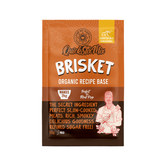 NEW Brisket Quick Stix 55g - Organic recipe base & seasoning