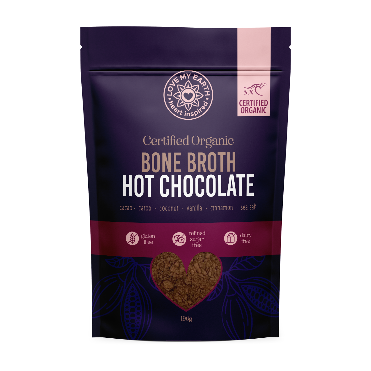 Organic Bone Broth Hot Chocolate 196g