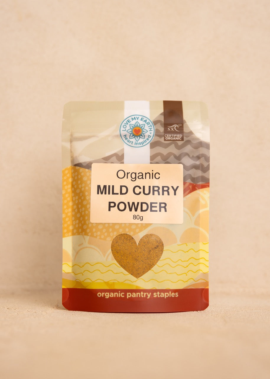 Organic Curry Powder Mild 80g - Lovemyearth