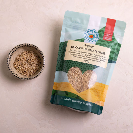Organic Brown Basmati Rice 400g - Lovemyearth