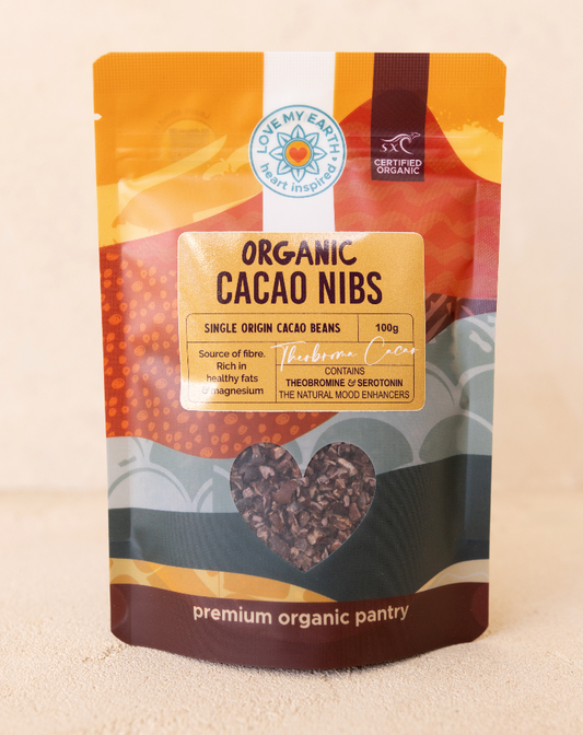 Organic Cacao Nibs 100g Love My Earth 