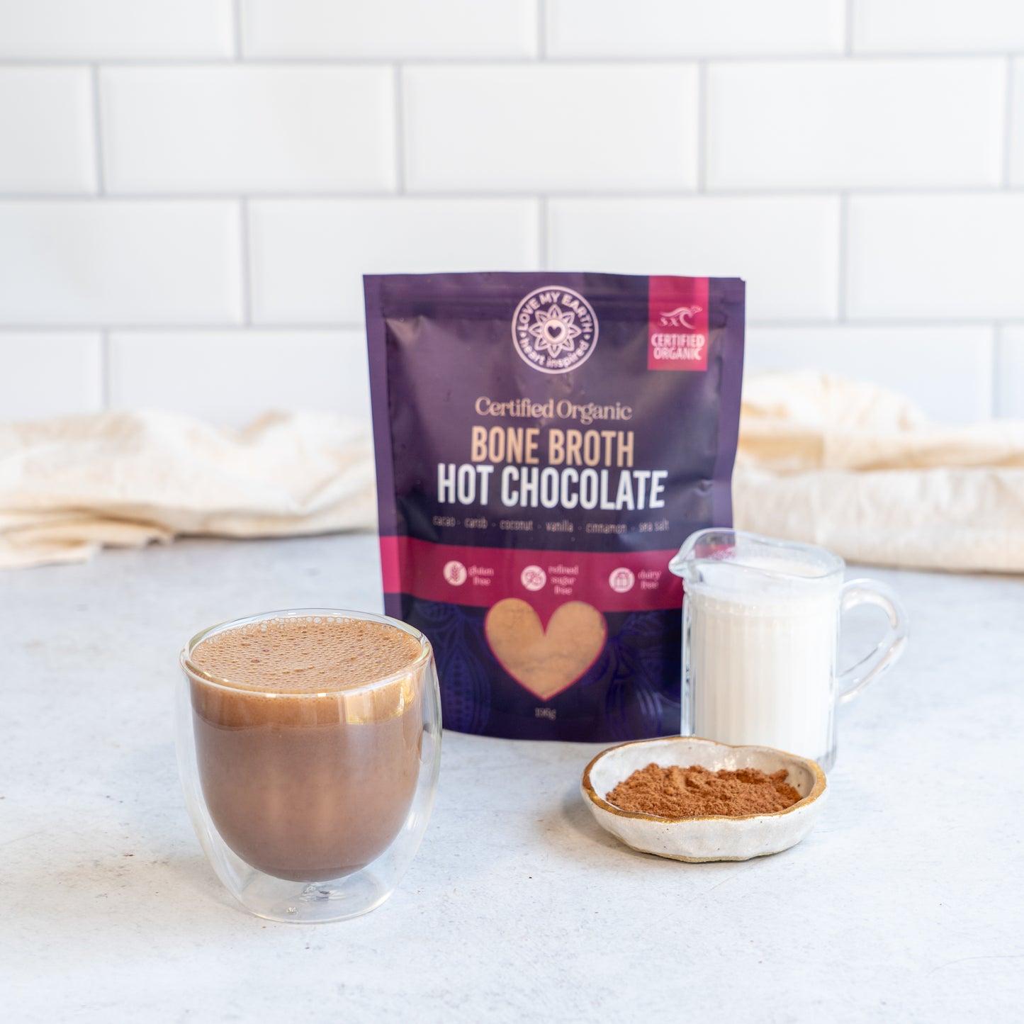 Organic Bone Broth Hot Chocolate 196g